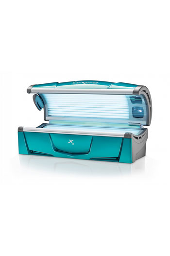 Горизонтальлный солярий Hapro Luxura X3 - II 30 Sli (10 ламп по 120W + 6 ламп по 100W(верх), 14 ламп по 120W(низ) + 1 лампы по 400W(для лица)