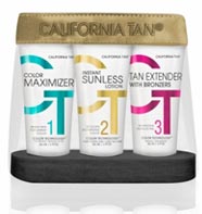 Набор средств для автозагара California Tan - Sunless Tanning (60 мл х 3 шт.)